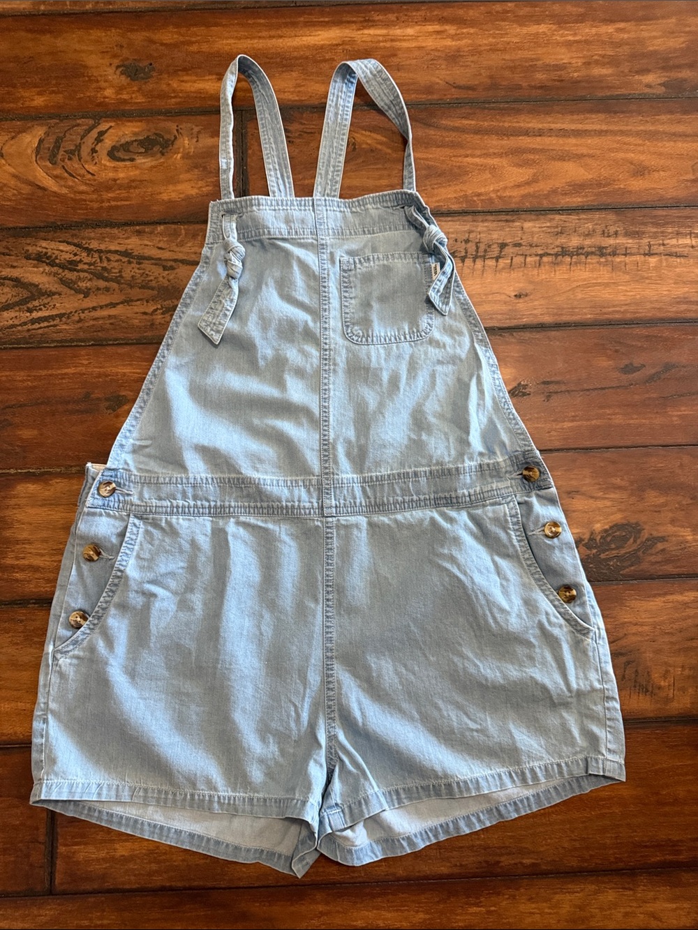 Vans Like New Light Blue Denim Lightweight Women’s Short Overalls